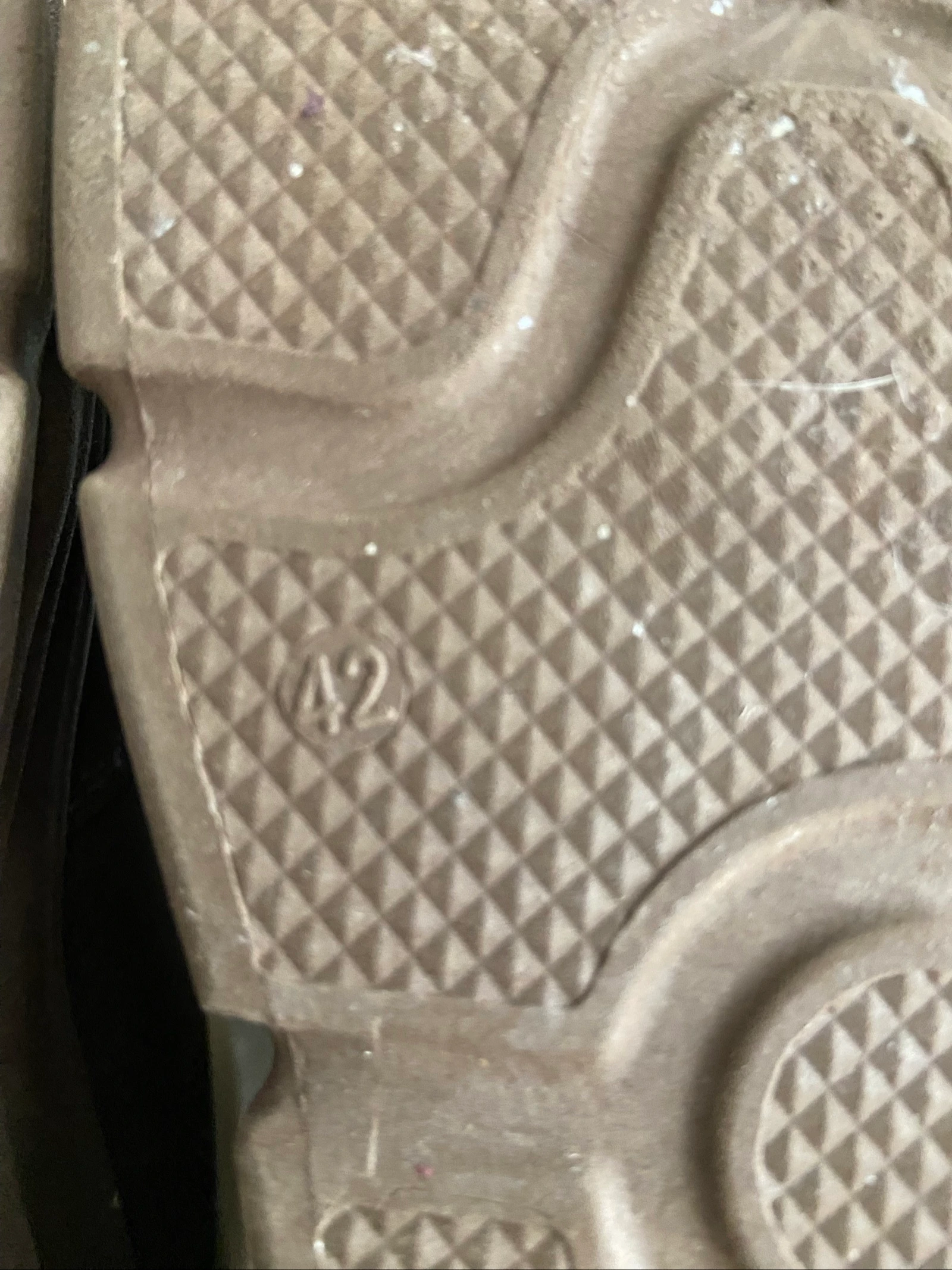 Beige/bruine wandelschoen met voering, plateausole, veters, suède, maat 42•Beautiful – photo 8
